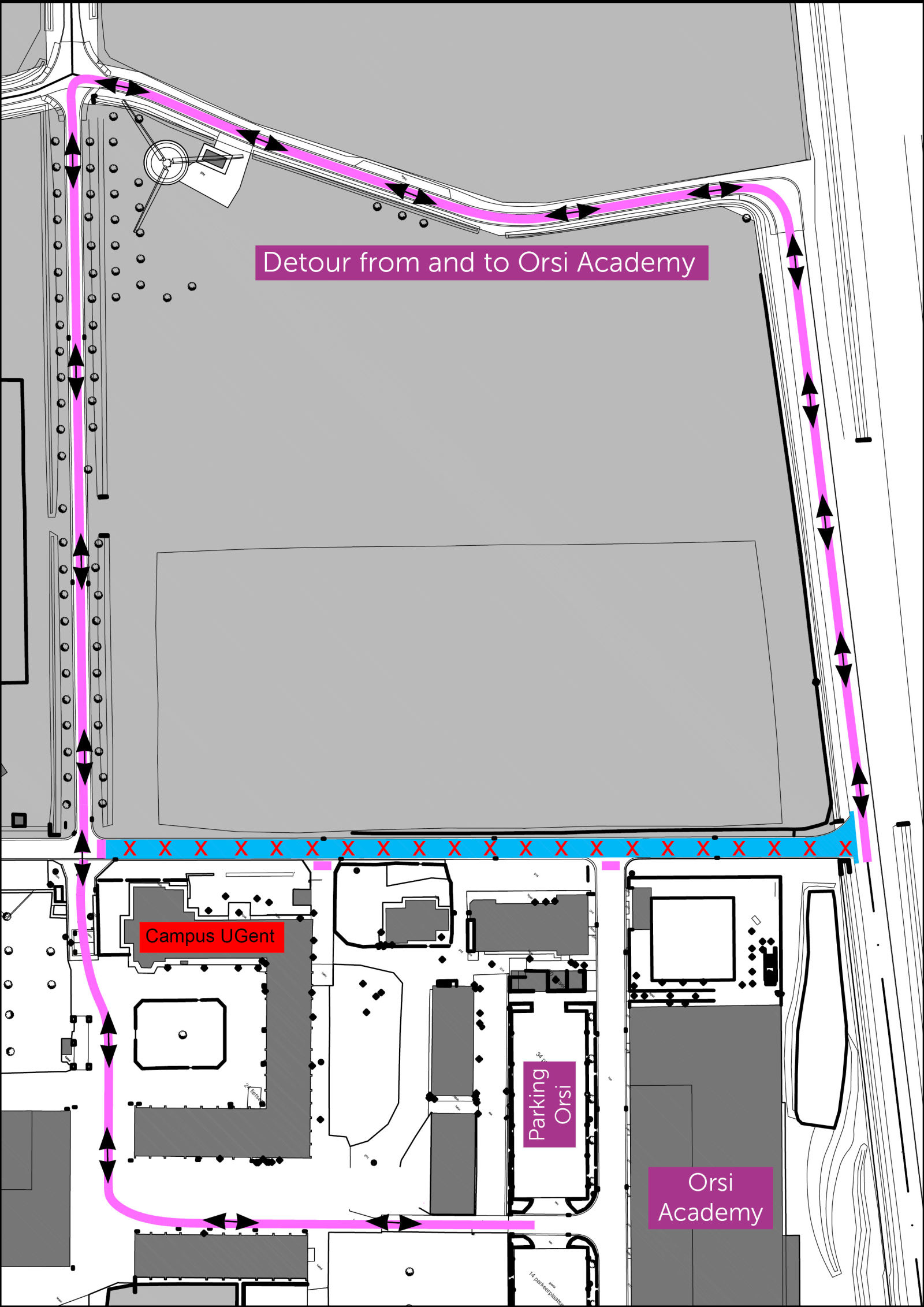 Plan diversion Orsi Academy Plan diversion Orsi Academy